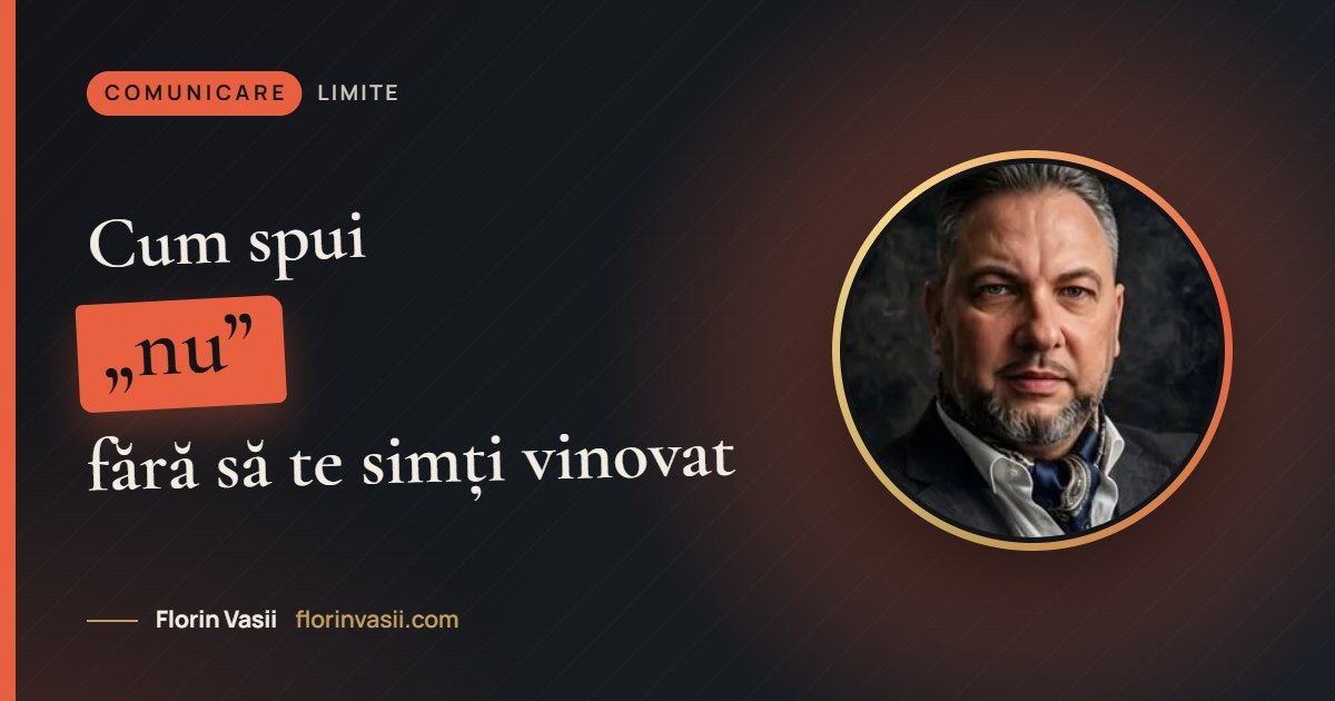 Cum să spui „nu” fără să te simți vinovat (la serviciu și acasă)