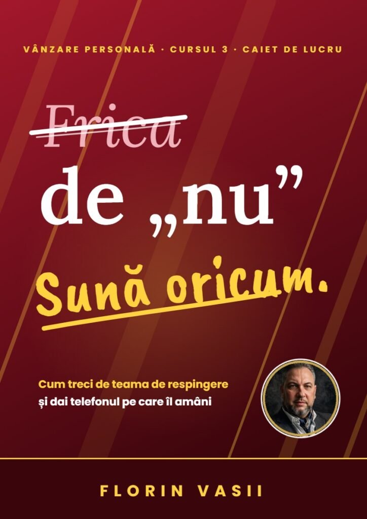 Frica de „nu” – coperta cursului