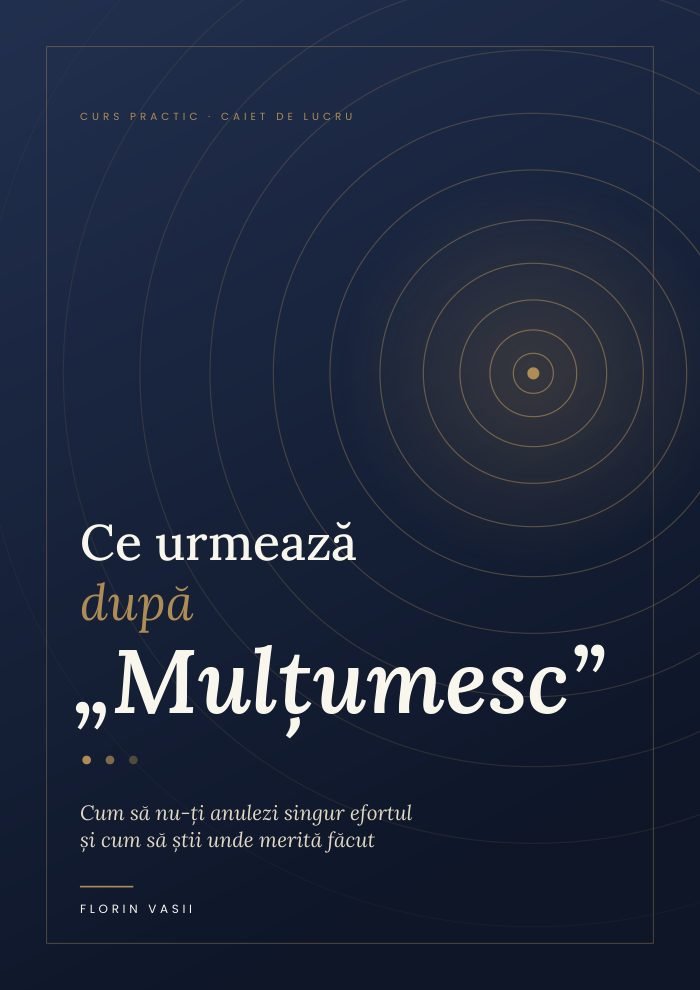 Coperta cursului Ce urmează după „Mulțumesc”