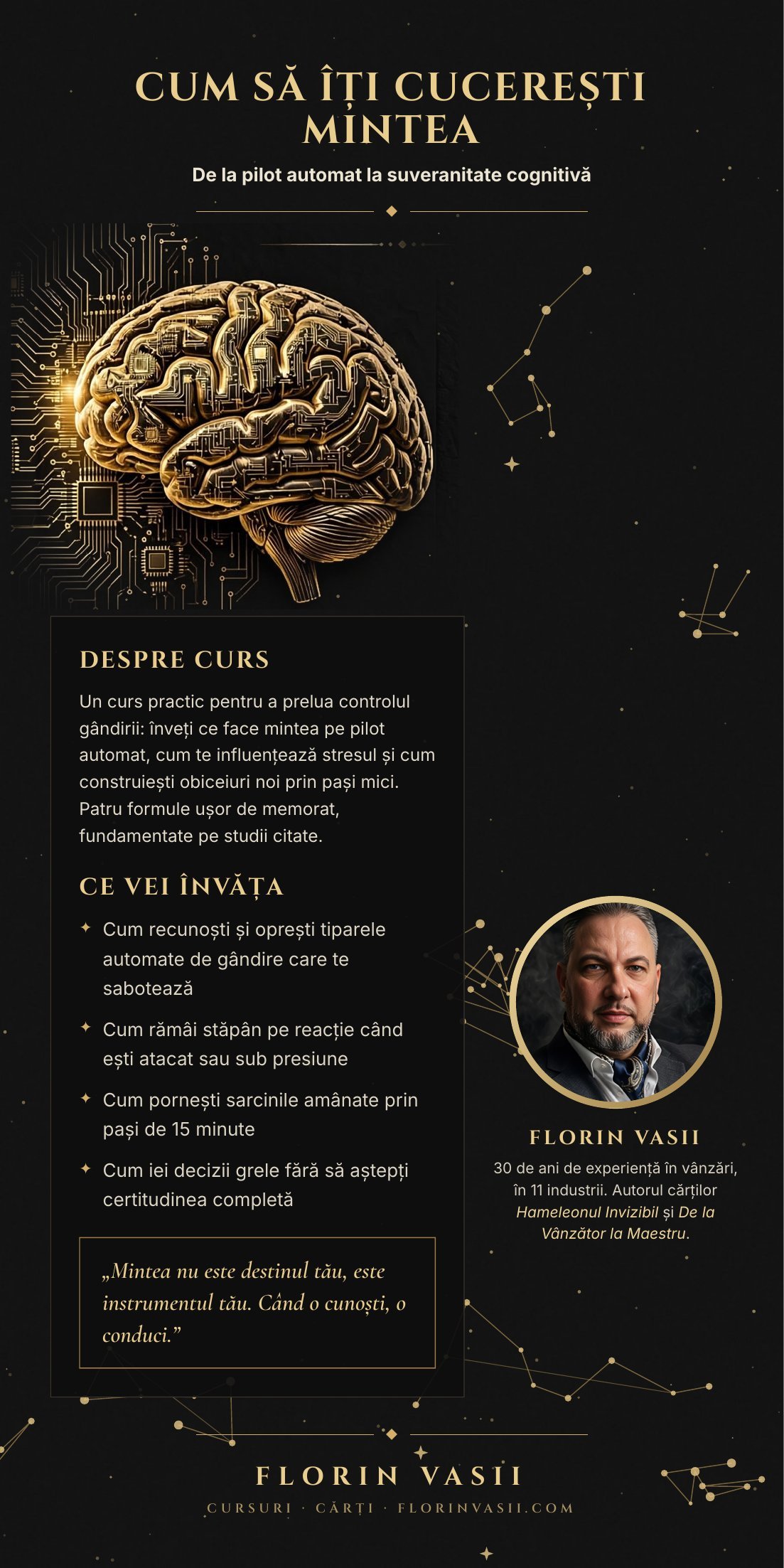 Cum să îți cucerești mintea – despre curs